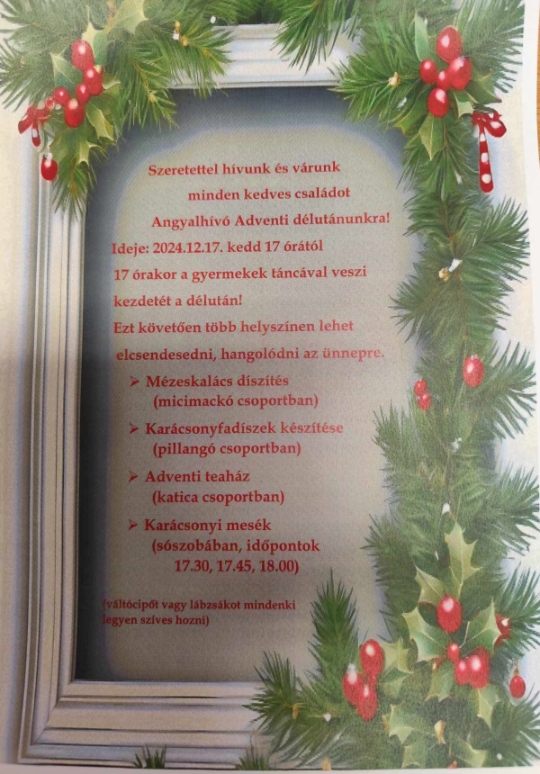 Angyalhívó Adventi délután